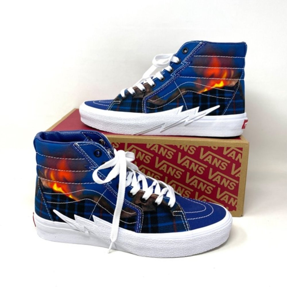💖MEGA SALE💖VANS SK8-HI Bolt Big Reveal Navy Women High Canvas VN0A5JIV1P4 - Picture 9 of 10